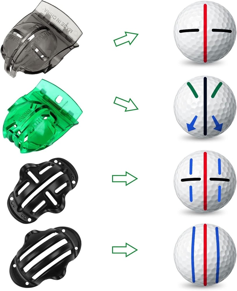 Elevate Your Golf Game: 8-Pack Permanent Markers & Stencils for Golf Balls