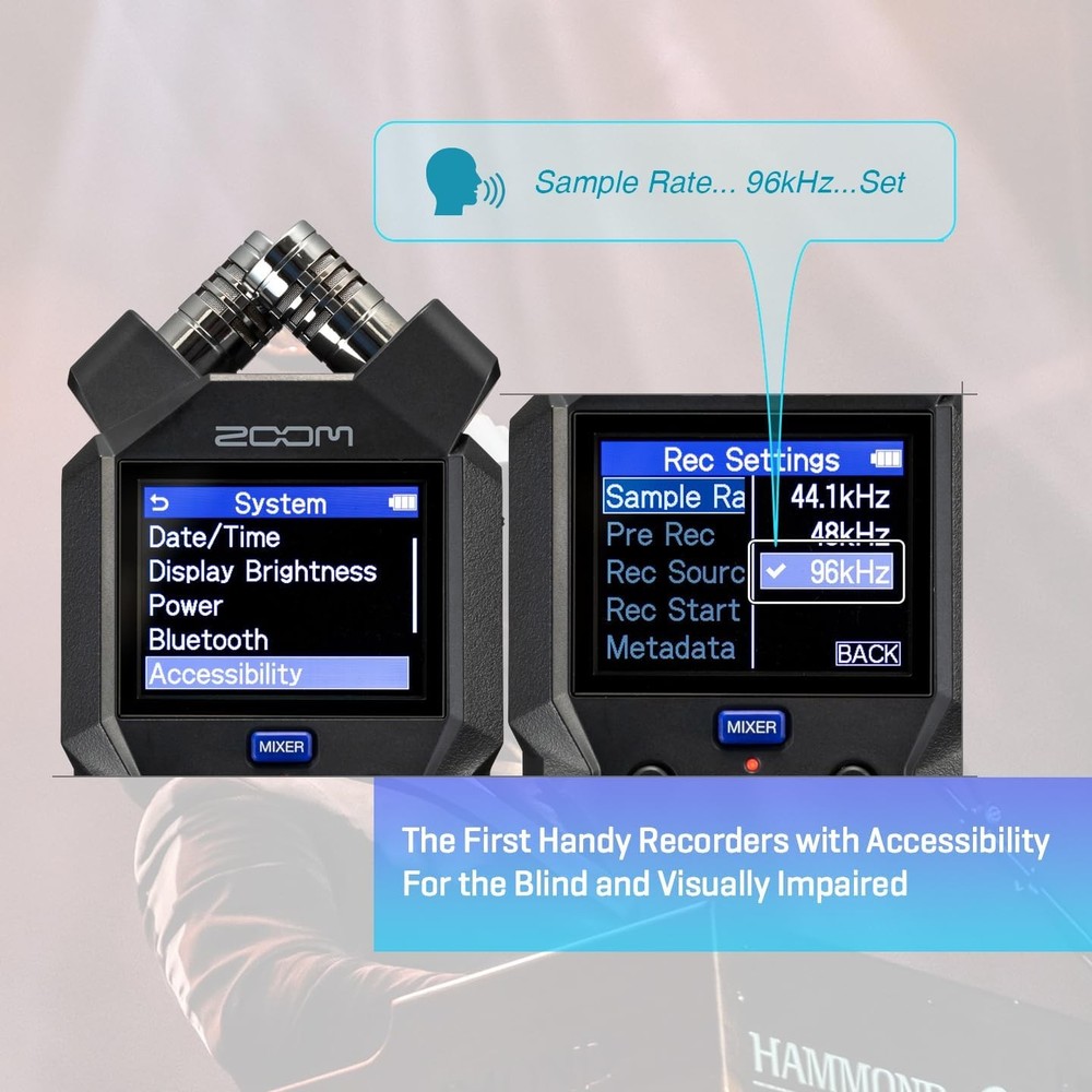 ZOOM H4essential Handy Recorder Black 32-bit float 4-track time code Podcas