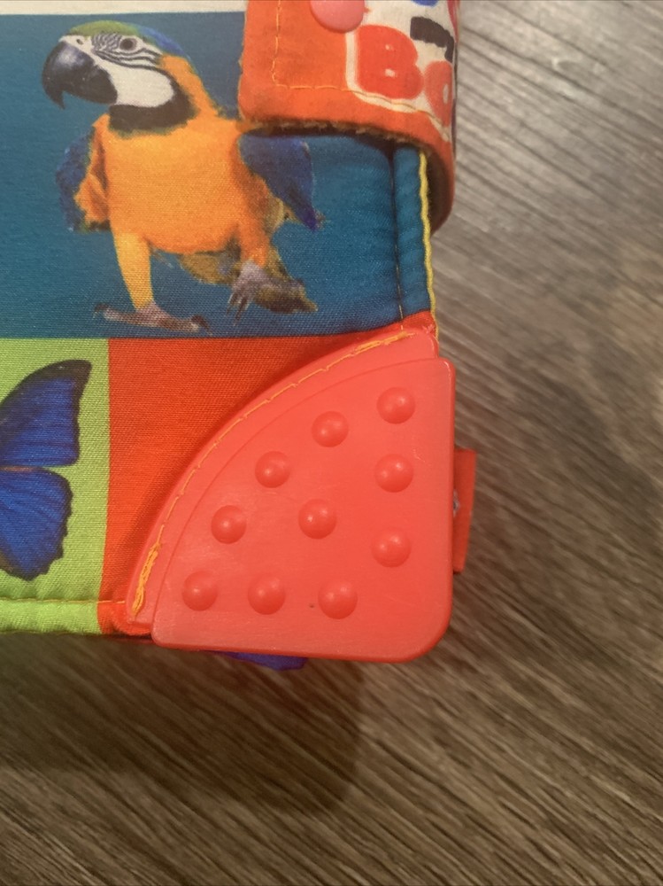 My First Word Book Cloth MAMMA Kiddie Soft Activity Baby Toddler Teether EUC