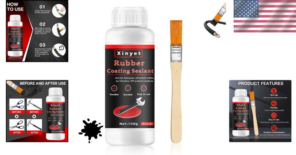 Rubber Coating Tool Handle Dip Spray Waterproof Anti-Slip Durable 150g