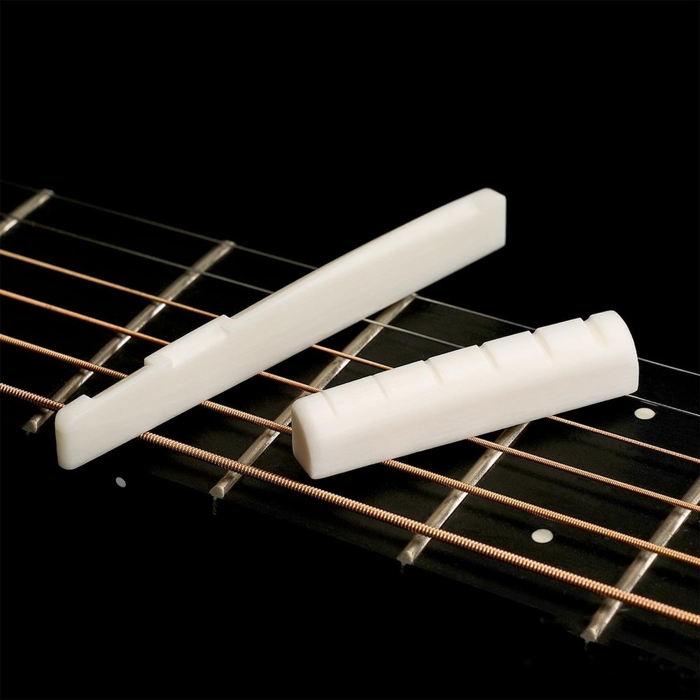 Blisstime 6 String Acoustic Guitar Bone Bridge Saddle