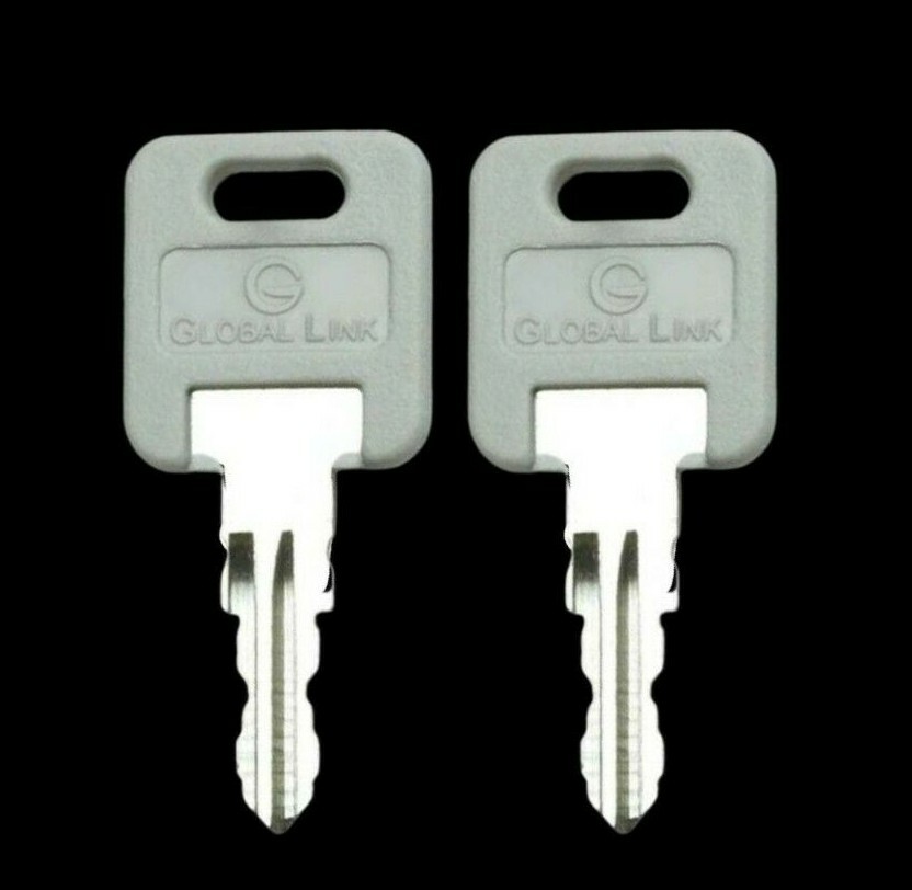2 GLOBAL LINK CAMPER KEYS for G391 STORAGE COMPARTMENTS