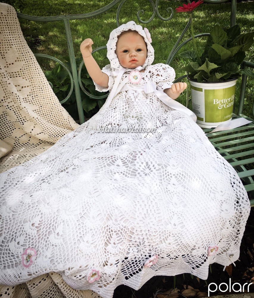 Heirloom Style Christening Crochet Baby Pattern