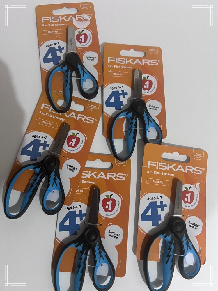 Fiskars 5-Inch Kids Scissors - Blunt-Tip, Ages 4-7