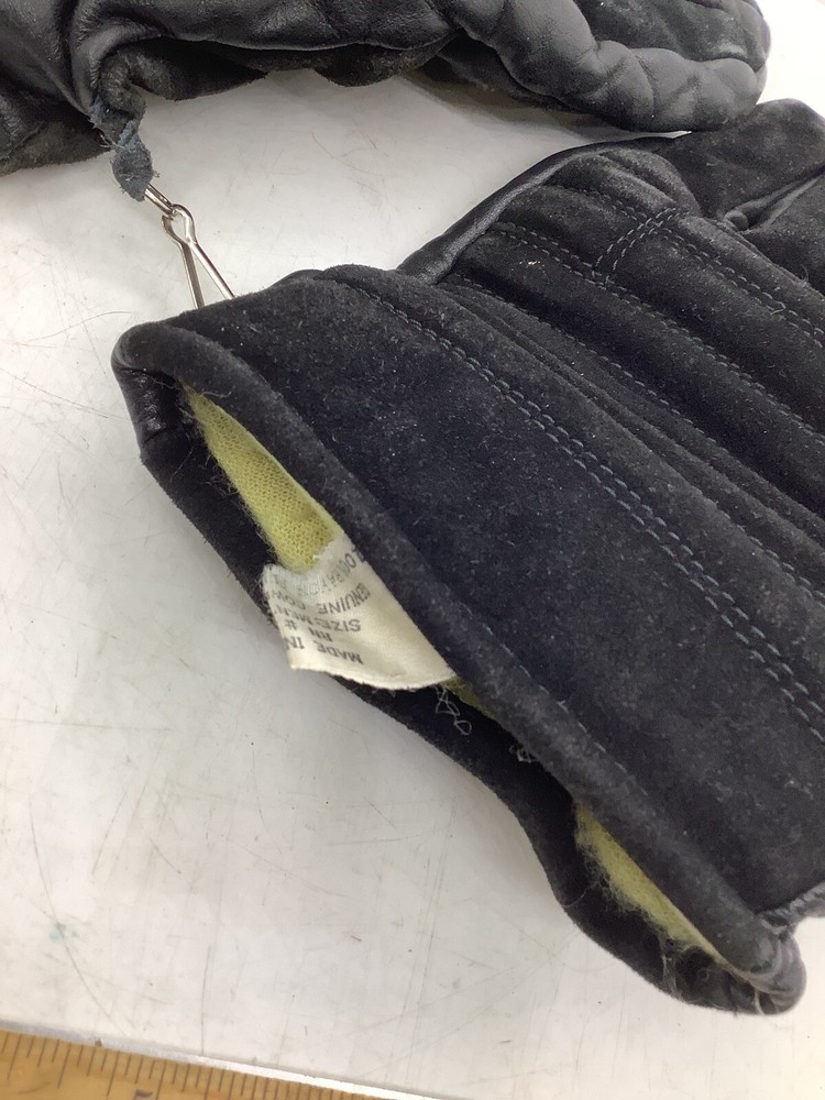 Genuine Cowhide Leather Gloves - Black - Men’s Size Large