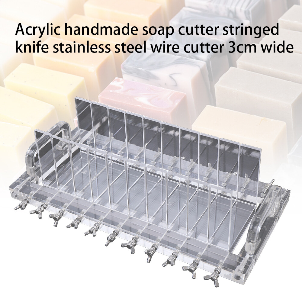 Handmade Soap Cutter Cutting Machine Acrylic Transparent Stringed Cutter Mold US