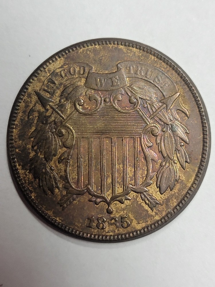 1865 2 cent piece DDO-Reverse