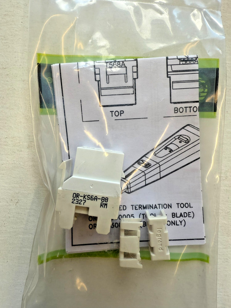 Ortronics KS6A-88 CAT 6 Keystone Jack- White