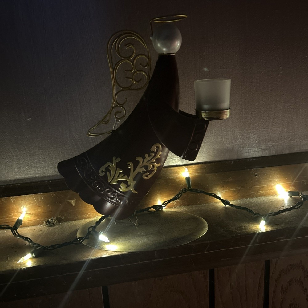 angel votive candle holders