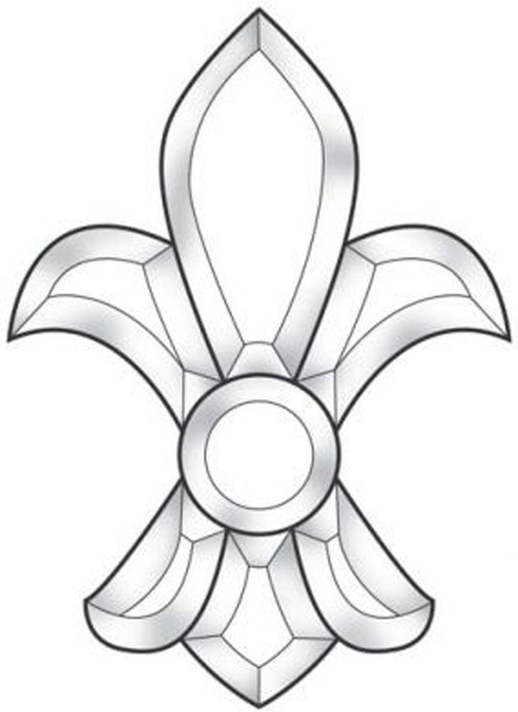 Large Fleur de' Lis Bevel Cluster EC615