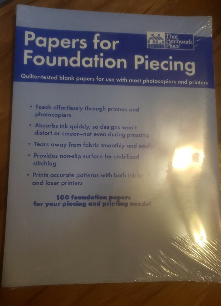 Papers for Foundation Piecing 100 Blank Sheets 8 1/2" X 11"