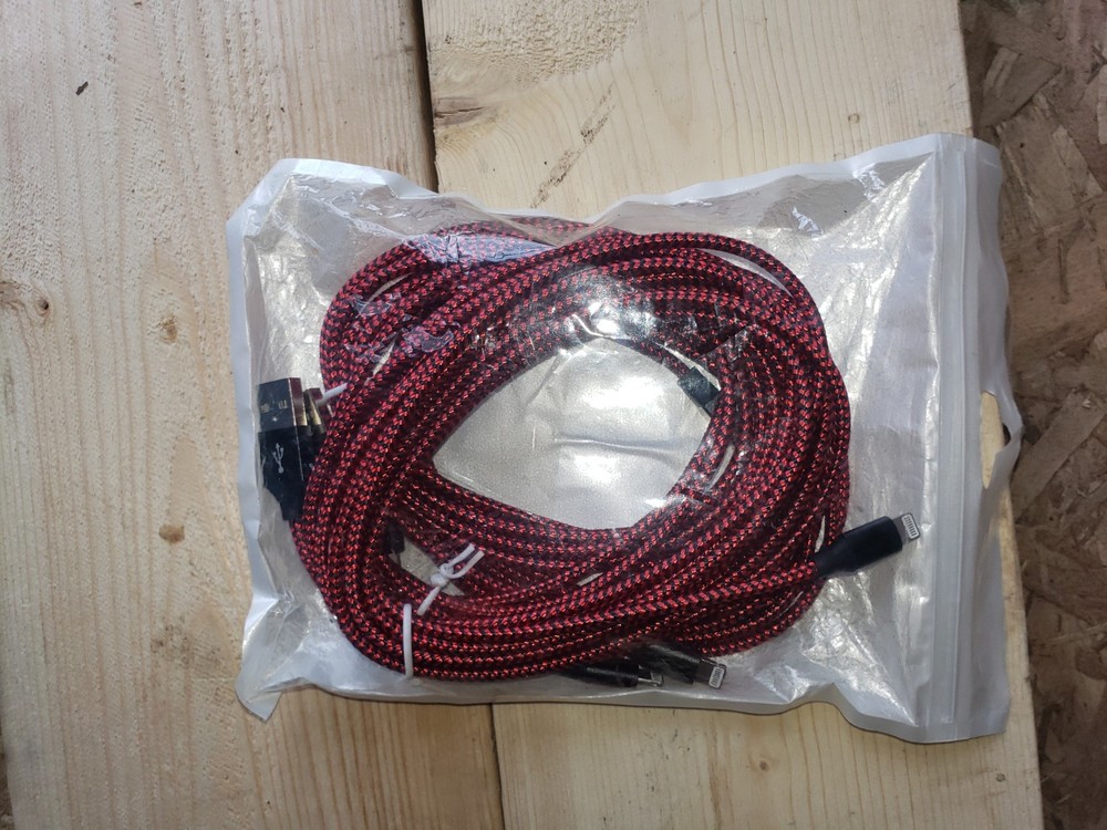 iPhone Charger 4 Pack 3FT, (2)6FT, 9FT USB Lighting Cable Nylon Braided