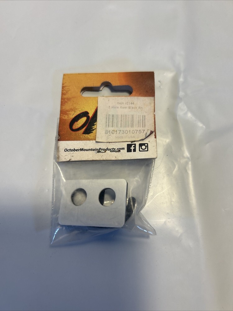 October Moutain Mountain Man 2-Hole Rest Black 2144