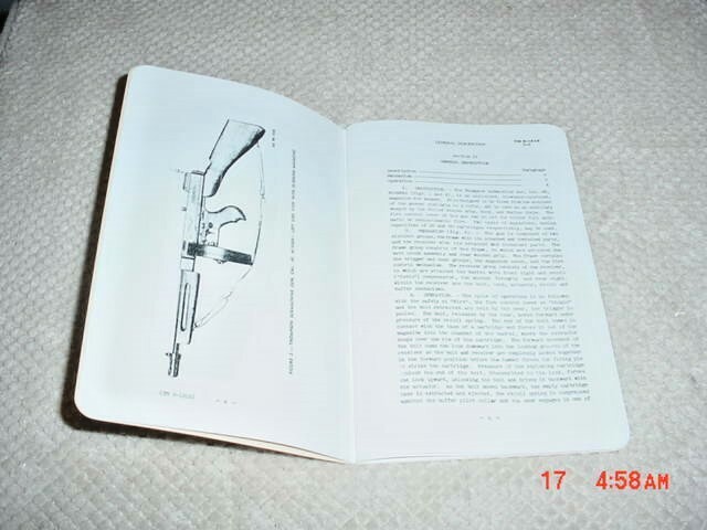 Thompson Submachine Gun Technical Manual 1942