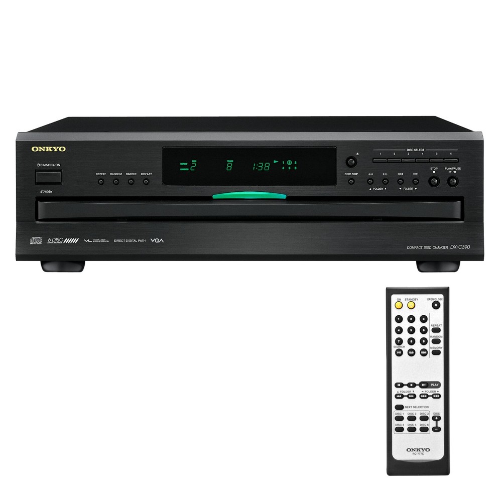 Onkyo DX-C390 6-Disc Carousel CD Changer CD Player Black