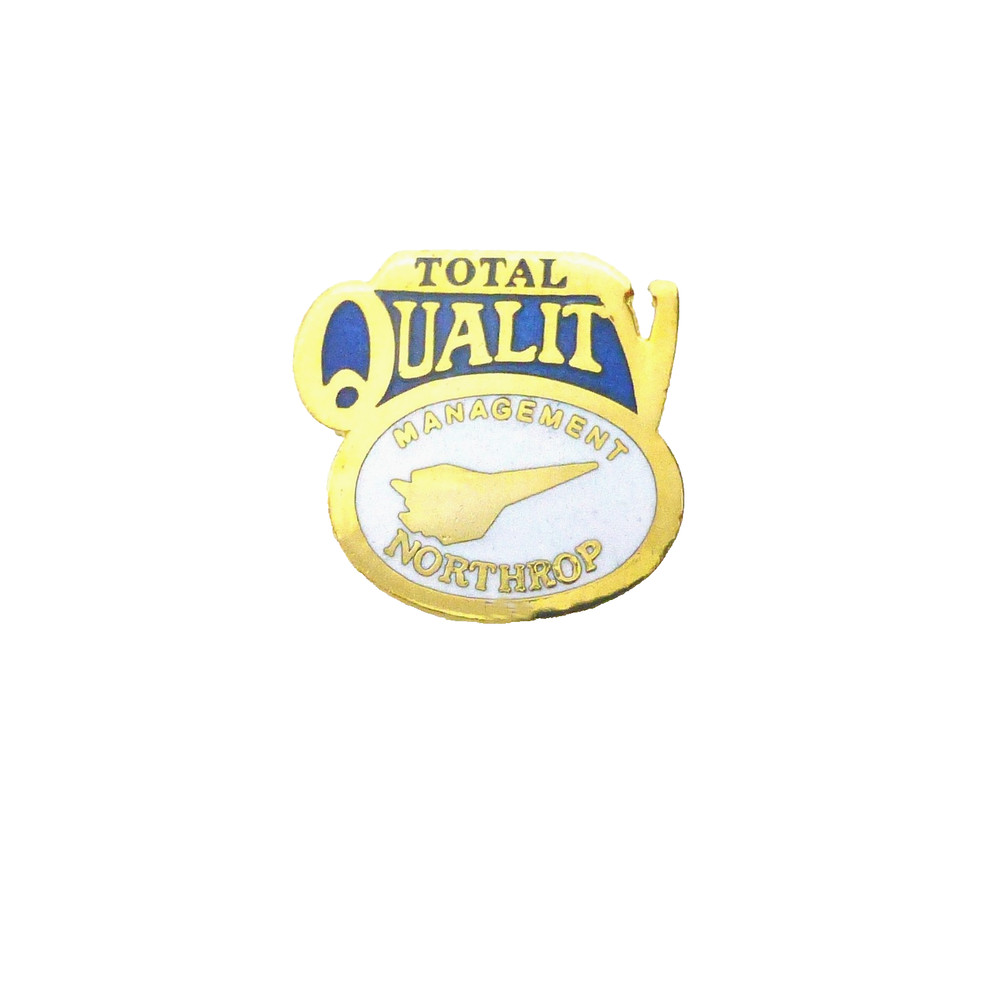 Nice Total Quality Management Northrop enamel pin