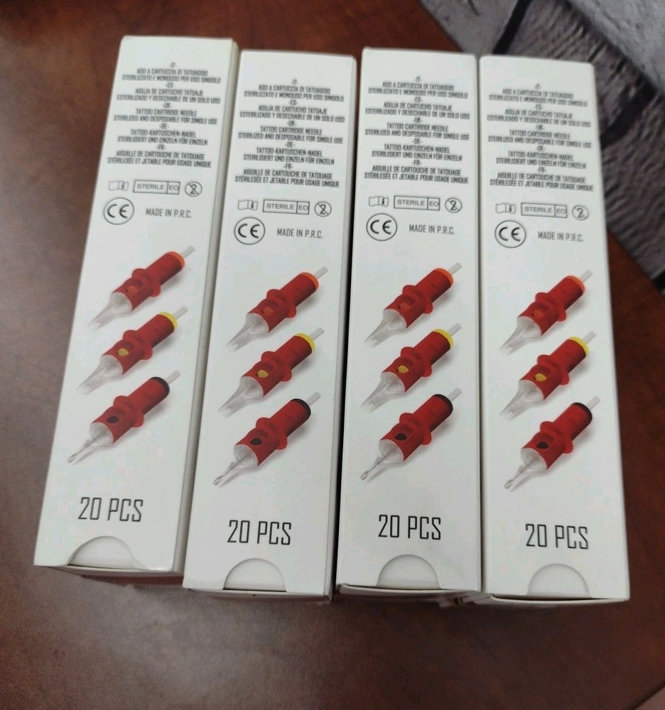 Warrior Professional Needle Cartridges 20pcs, Bundle (4 Packs)