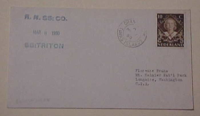 NETHERLANDS  in TURKS 1950 SCARCE
