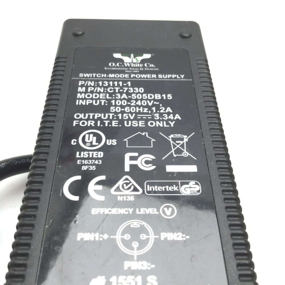 Micro-Lite LV2000 LED Microscope Ring Illuminator, ID: 2.35", With Power Supply