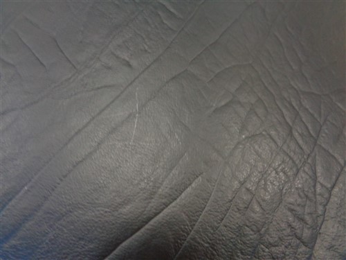LEATHER HIDE BLACK TEXTURED 42" X 42"