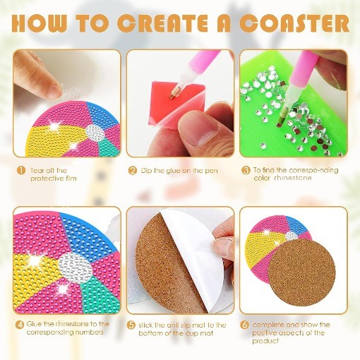 6Pack Diamond Coasters