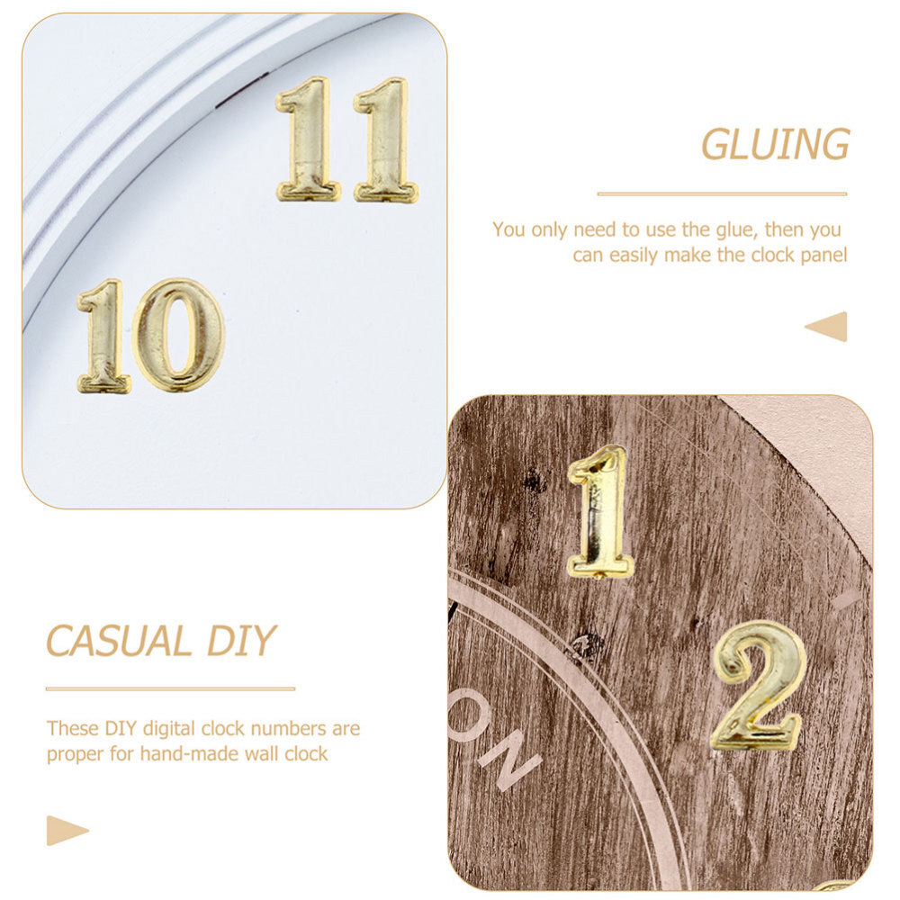 Arabic Numerals Clock Numbers Self Adhesive Clock 3 Sets Stickers