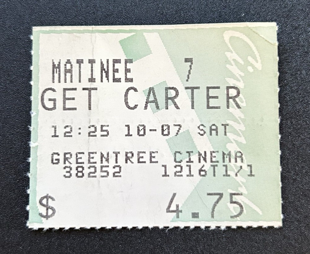 2000 "GET CARTER" SYLVESTER STALLONE MOVIE TICKET OPENING WEEK RASPBERRY AWARDS