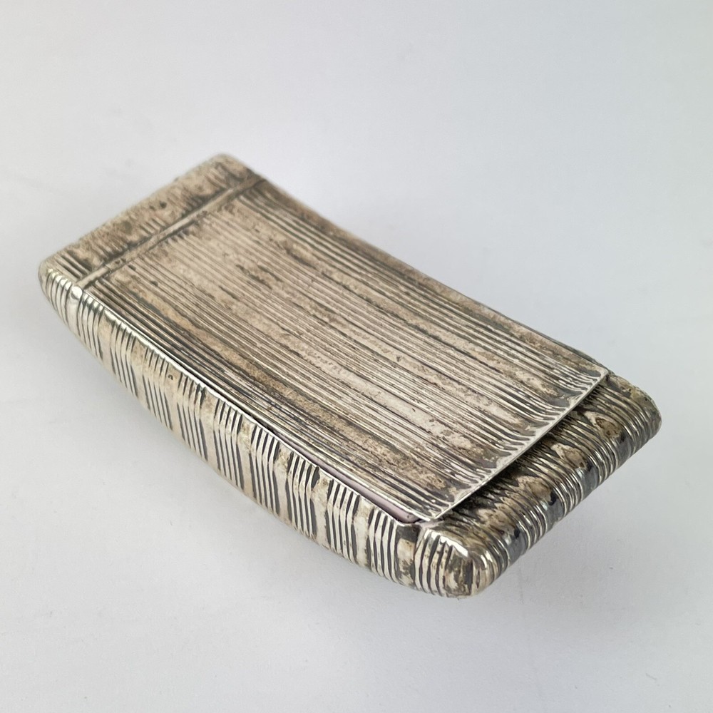 Antique Georgian Solid Silver Snuff Box 1809 6.2cm X 3cm