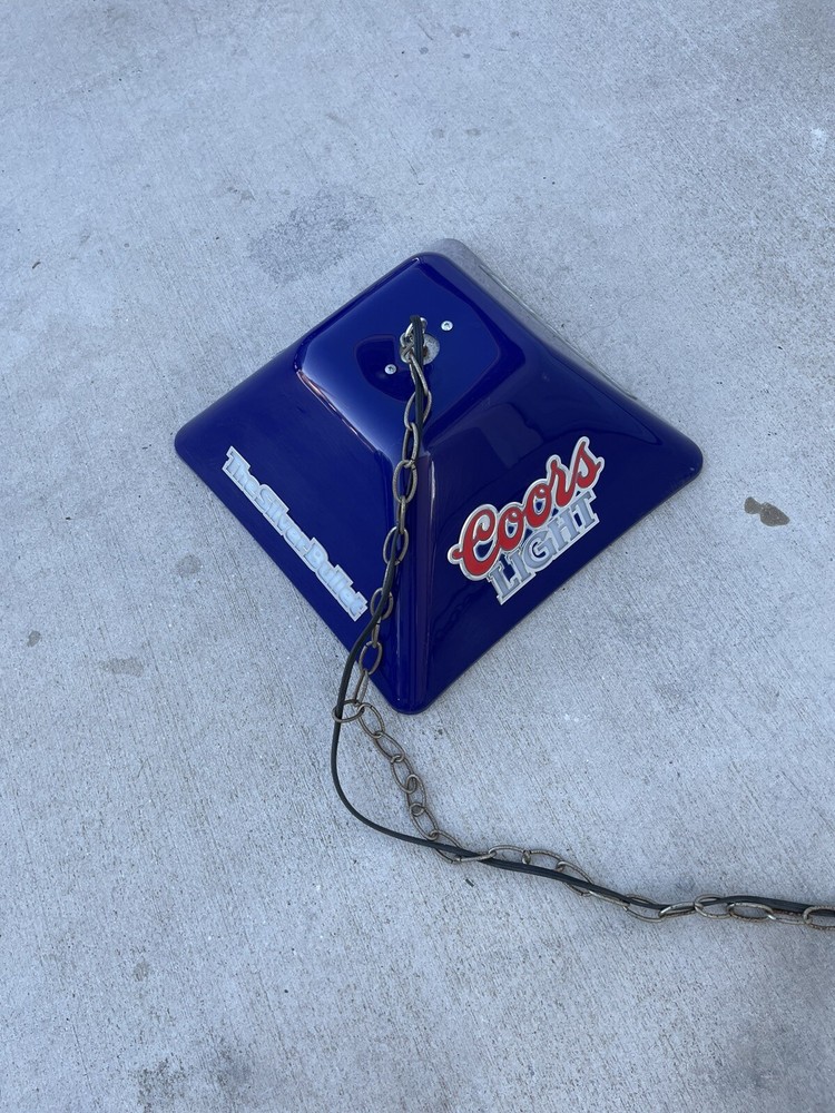** WILL NOT SHIP** Coors Light Pool Table Lamp.