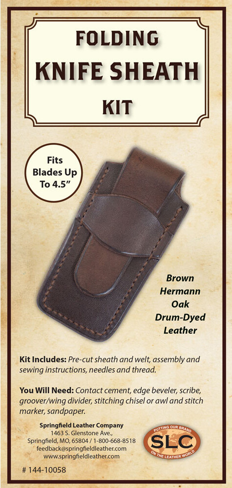 Hermann Oak Knife Sheath Kit from SLC with Instructions Included