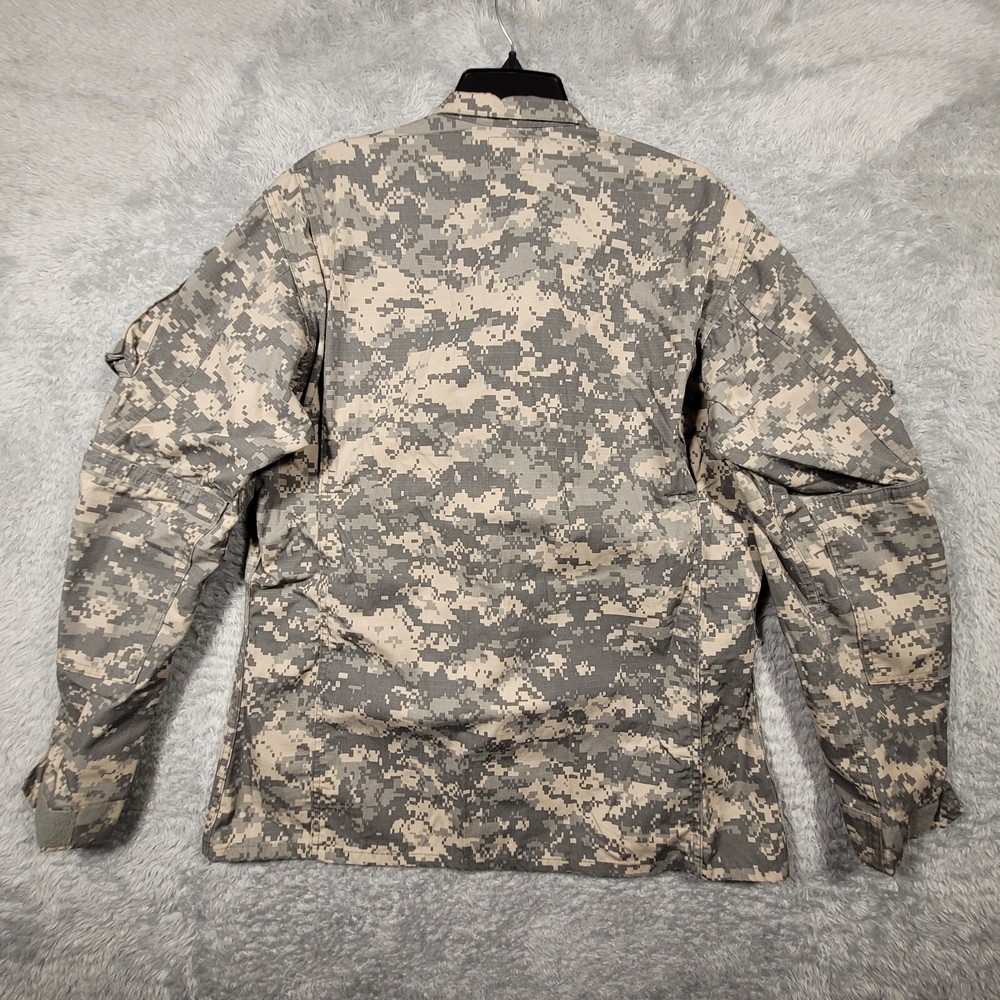 US Army Jacket Mens Medium Long Combat Uniform Ripstop Digital Camo Brown