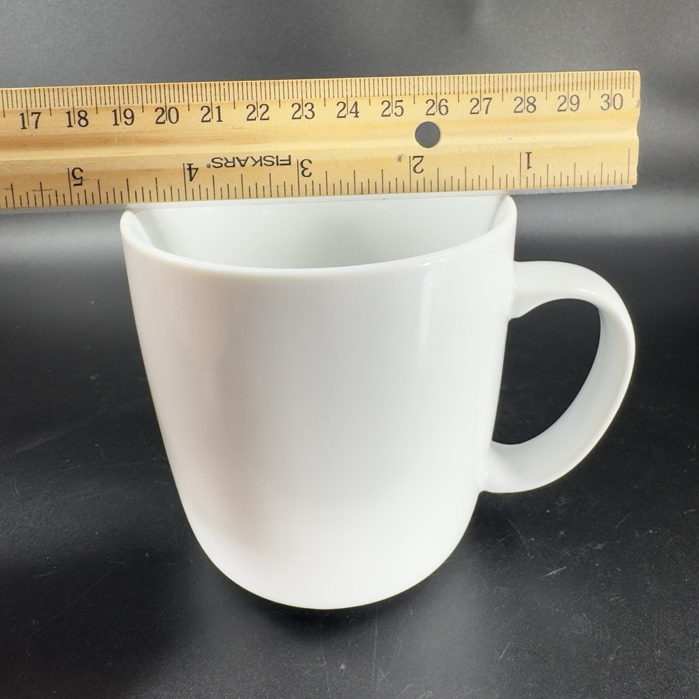 Willams Sonoma OPEN KITCHEN Coffee Mug Cup Set 2 Mugs Cups White Ceramic Mugs
