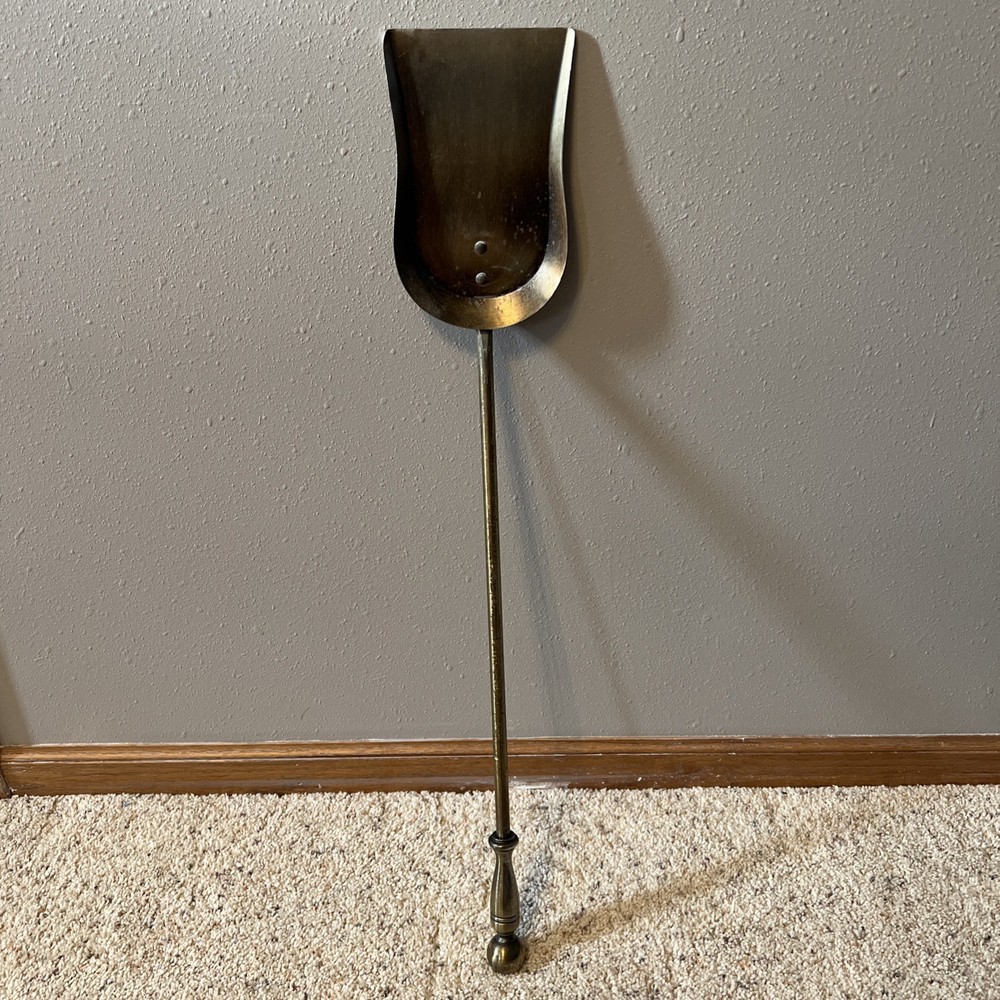 Vintage Brass Fireplace Tool Set Made in Taiwan