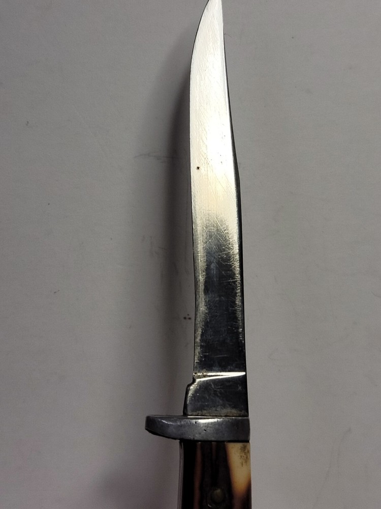 Fixed Blade Knife Imitation Winterbottom Bone with Sheath