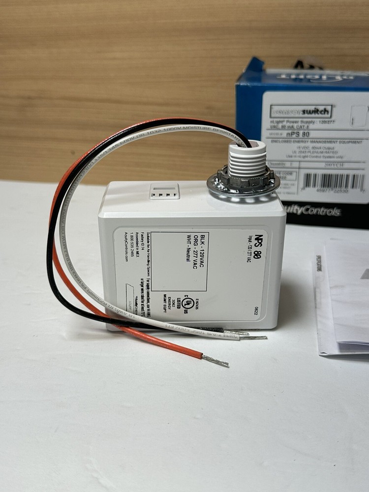 ACUITY CONTROLS SENSOR SWITCH NPS 80 ENCLOSED ENERGY MANAGEMENT