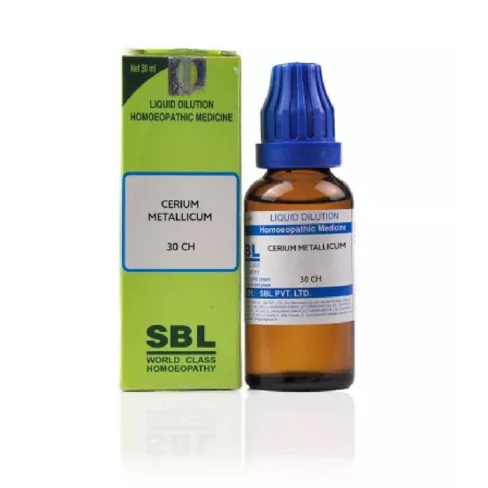 SBL Homeopathic Cerium Metallicum (30 ML / 100 ML) (Select Potency)