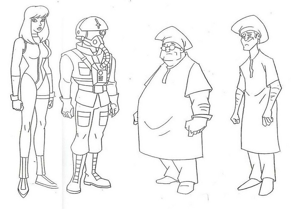 GEN 13 Film DC Comics Production Studio Copy SIZE COMPARISON Model Sheet Page
