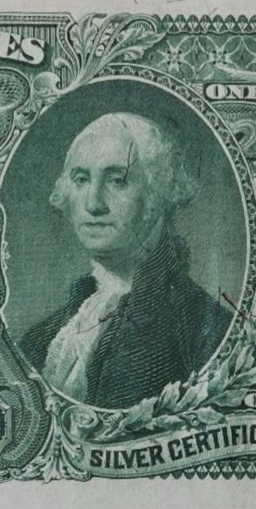 1896 $1 🇺🇸 EXAMPLE ( Silver Certificate Educational Note) Solid Number 4’s EPQ