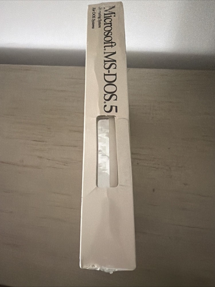 Vintage Microsoft MS-DOS Operating System Ver 5 on 5.25 Disks SEALED MTD