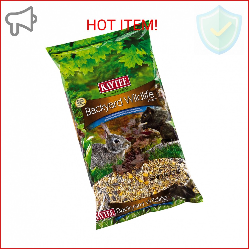 Kaytee Backyard Wildlife Food Blend For Wild Squirrels, Chipmunks, Rabbits and O