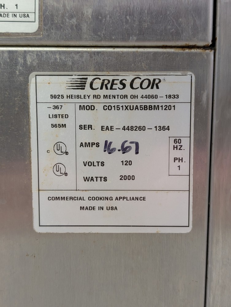 Cres Cor CO151XUA5BTM1201 Mobile Double Stack Roast & Hold Ovens