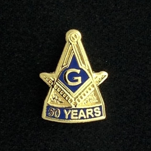 Masonic 50 Year Lapel Pin (M50-1)