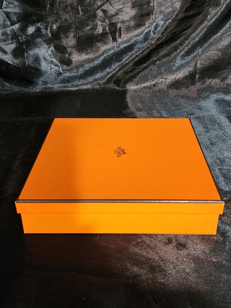 Authentic Hermes Empty Box #147 w/Tissue Paper & 3 Dust Bags