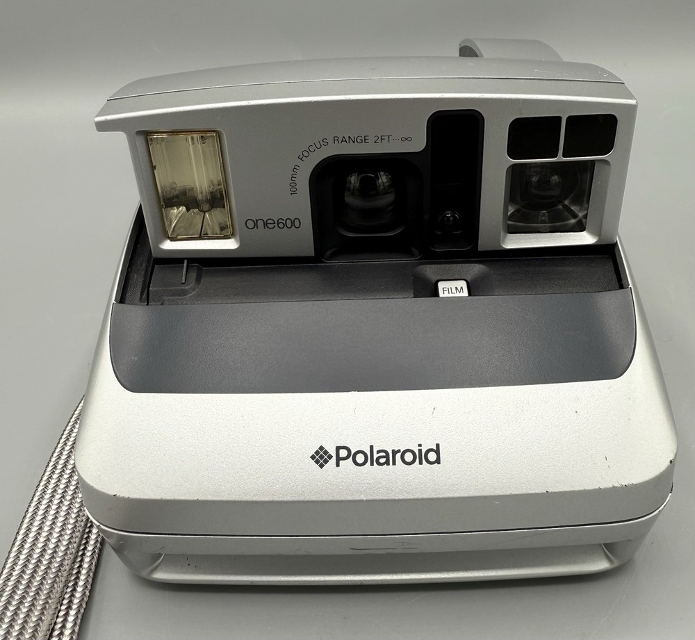 Polaroid One 600 Camera Silver UNTESTED
