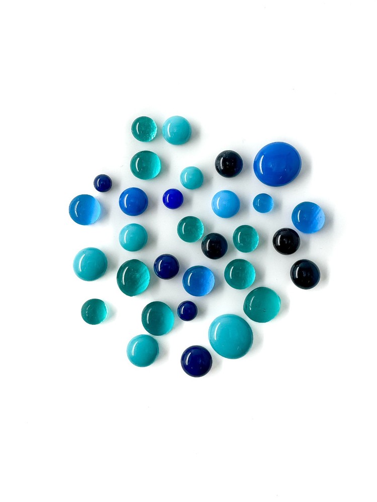 Bullseye 90 COE Glass Pebbles