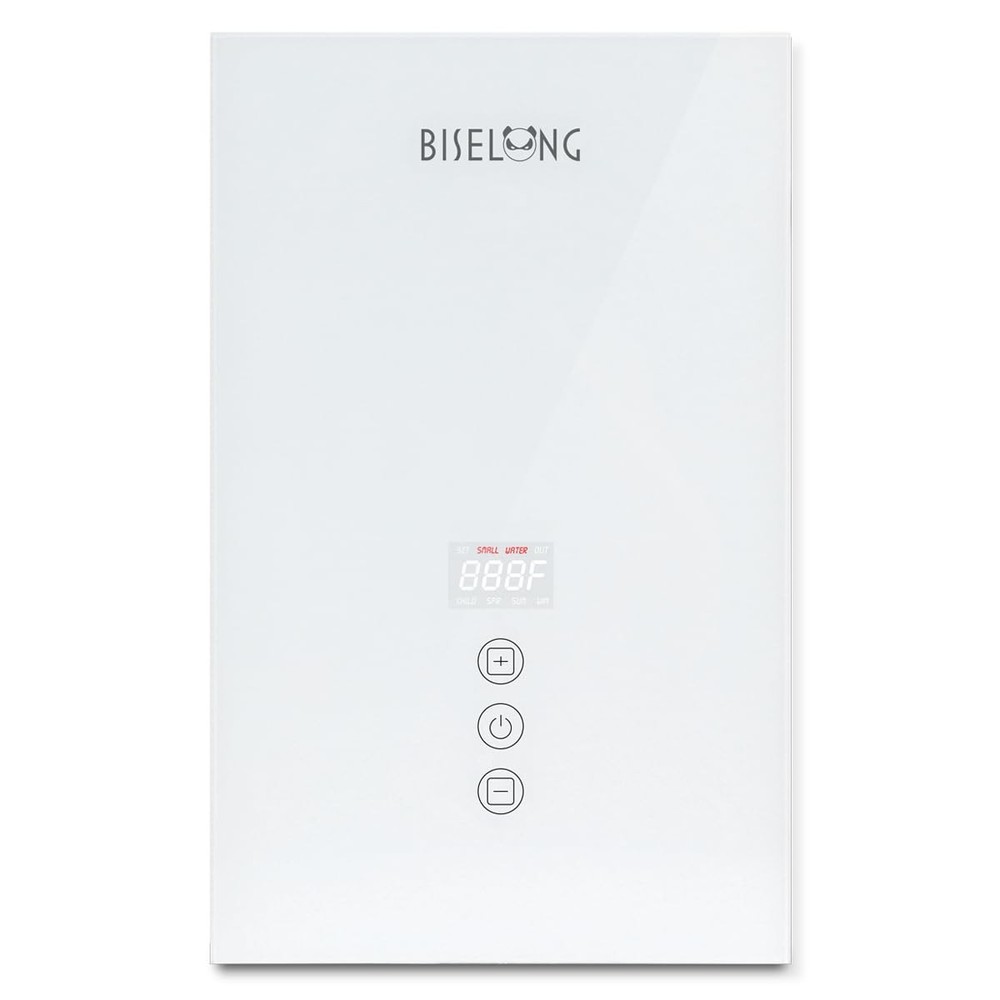 BiseLong Electric Instant Heat Tankless Water Heater, 7KW, 240V, White