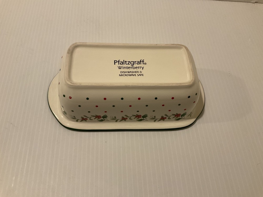 Pfaltzgraff Winterberry Mini Loaf or Bread Pan 8" Ceramic Holiday Bakeware