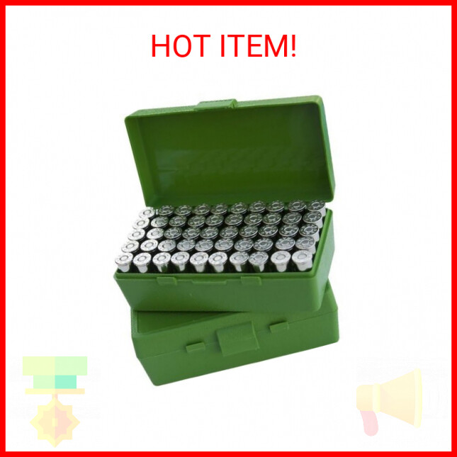 MTM 38/357 Cal 50 Round Flip-Top Ammo Box