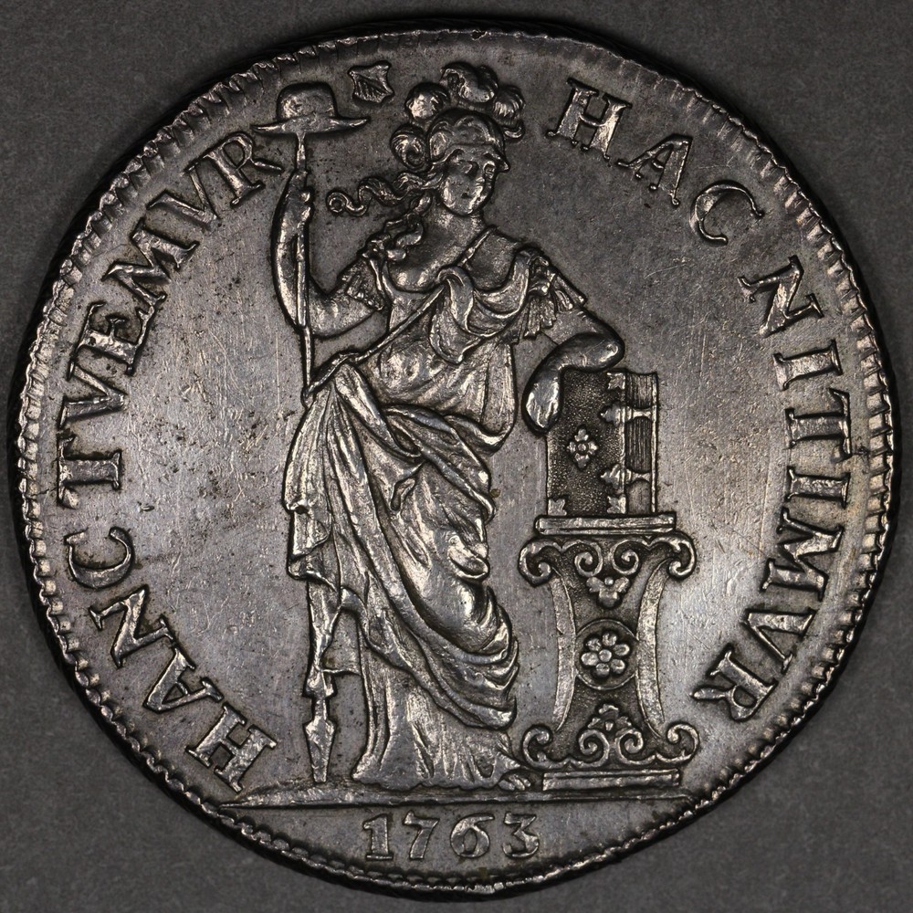 1763 Netherlands Utrecht Silver 3 Gulden
