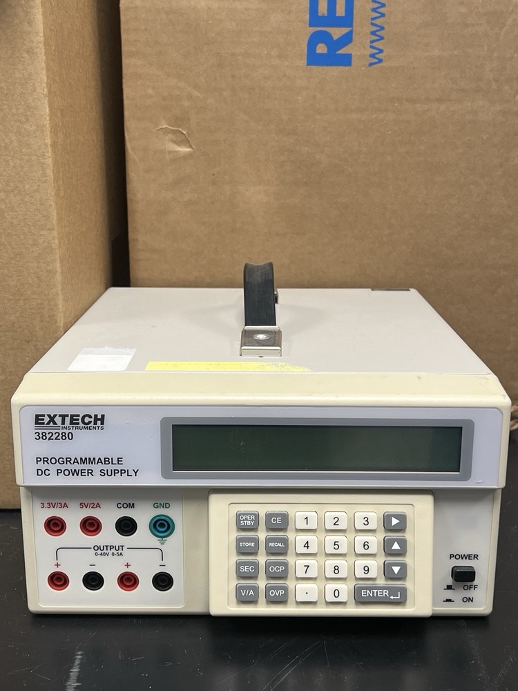 Extech Programmable DC Power Supply Model 382280 - Used - Working